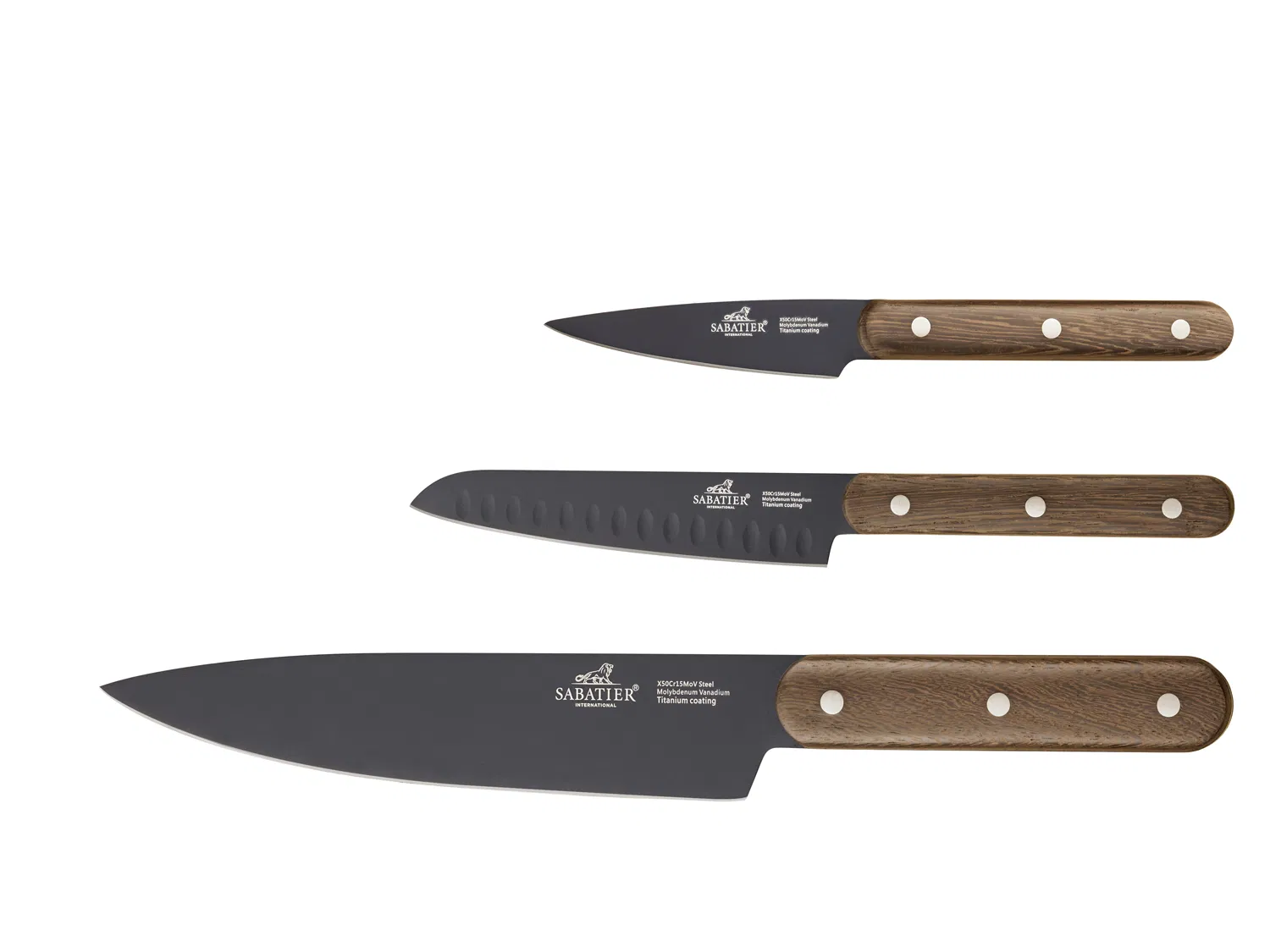 Lion Sabatier International Phenix Walnut Knivsæt 3 dele